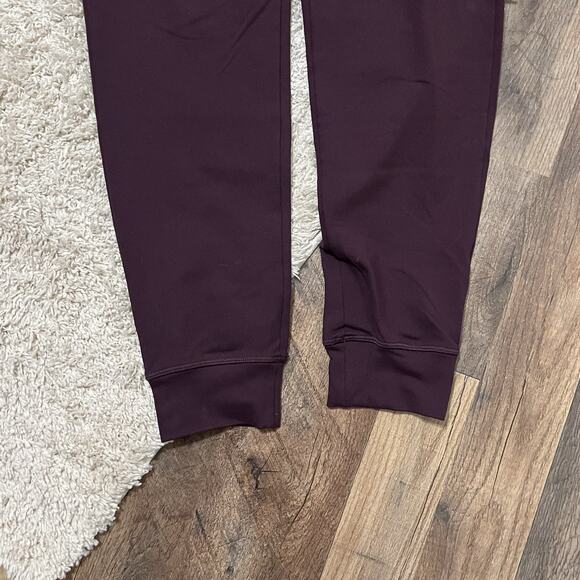 Zyia Plum Purple Drawstring Tailored Athleisure Tapered Unwind Jogger Pants - Picture 3 of 7